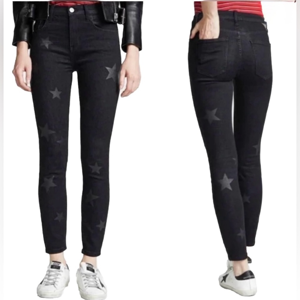 Current Elliott High Stars Waist Stiletto Women’s Black Jeans Size 27
